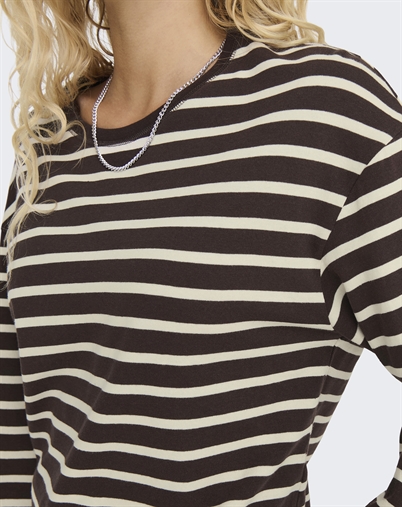 Only - ONLNew Soph O-Neck Bluse - Black Coffee/Birch